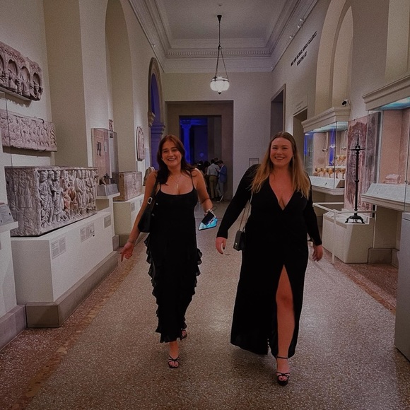 LEAU RUFFLE MESH MAXI DRESS - Picture 4 of 6